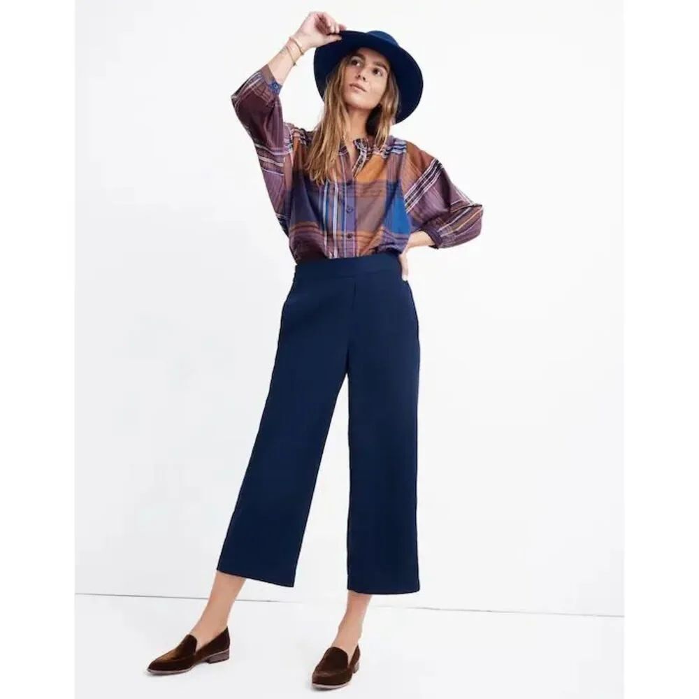 ✨Madewell Huston Pull-On Navy Sz Small Pants✨